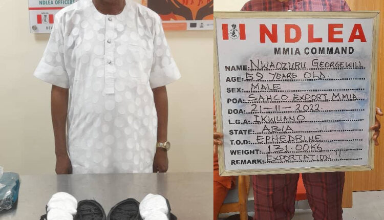 NDLEA Arrests Wanted Kingpin, Another Saudi-Bound Trafficker With Cocaine In Sandals